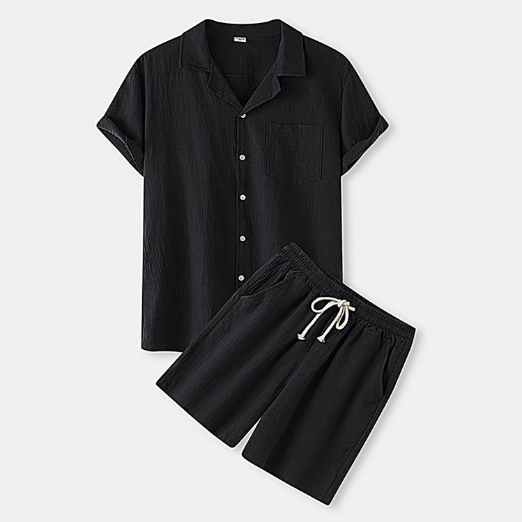 夏 セットアップ メンズ 半袖ジャージ リネン 半袖 スエット上下 スポーツ 通気 半袖シャツ 短パン 夏服 2026