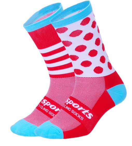 サイクルソックス DHSports ポップでおしゃれなサイクリングソックス 『ドット/ライン』おしゃれ 夏 |  | 03