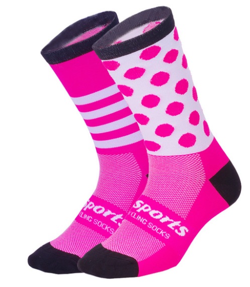 サイクルソックス DHSports ポップでおしゃれなサイクリングソックス 『ドット/ライン』おしゃれ 夏 |  | 02