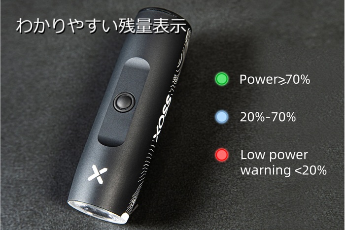 サイクルライト フロント LED タイプC充電 1200ルーメン 1000ルーメン 1500ルーメン XOSS