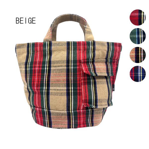 ルートート トートバッグ ROOTOTE 新作 2026 タータンチェック柄 かわいい おしゃれ 普段使い リサイクル コットン SDGs デリ 3702 | ROOTOTE | 03