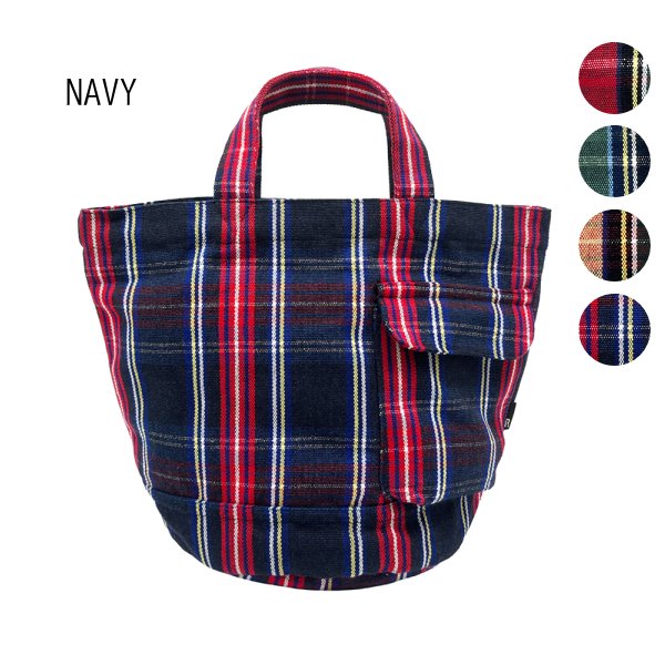 ルートート トートバッグ ROOTOTE 新作 2026 タータンチェック柄 かわいい おしゃれ 普段使い リサイクル コットン SDGs デリ 3702 | ROOTOTE | 04
