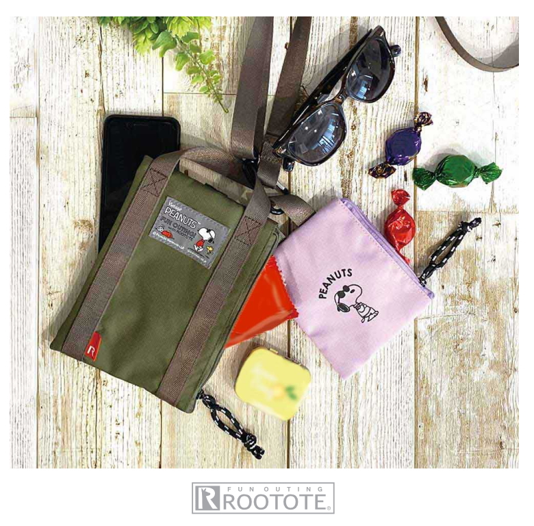SNOOPY ルートート スヌーピー ショルダーバッグ ポーチ ROOTOTE