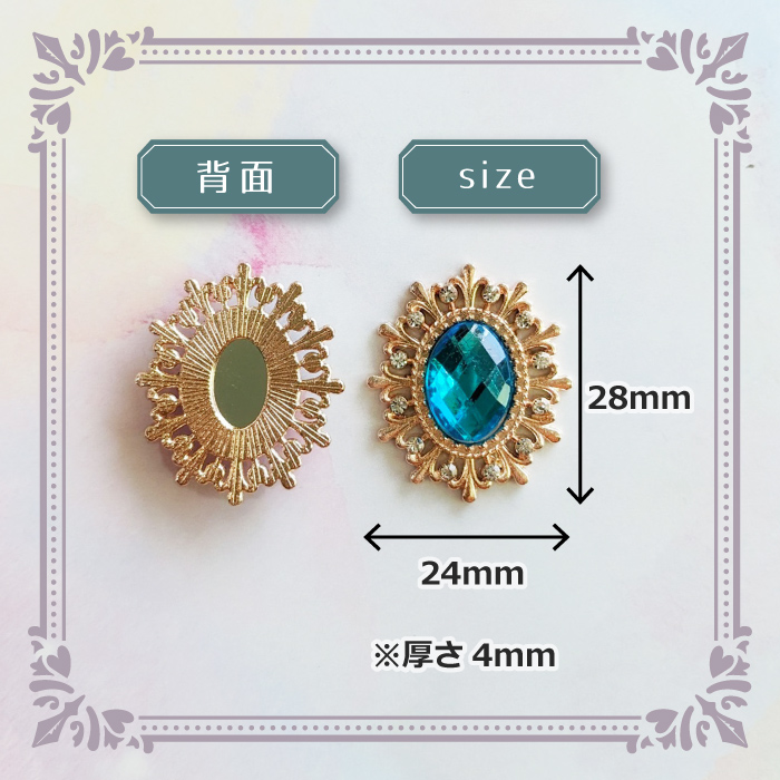 カボション 金属パーツ リボン付き カメオ チャーム 10ヶ ハンドメイド・手芸 カボション 金属パーツ リボン付き カメオ