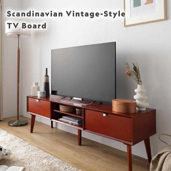北欧ヴィンテージ風Vカットデザイン テレビボード・テレビ台 幅100cm 北欧ヴィンテージ風Vカットデザイン テレビボード・テレビ台 幅