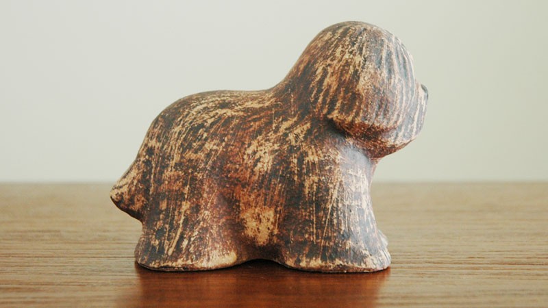 リサラーソン Rufus ルーファス ミニサイズ 北欧オブジェ 置物 陶器 犬