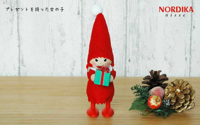 ノルディカニッセ nordika nisse 女の子 サンタ そりに乗ったサンタ Joy to the world NORDIKA nisse(ノルディカ