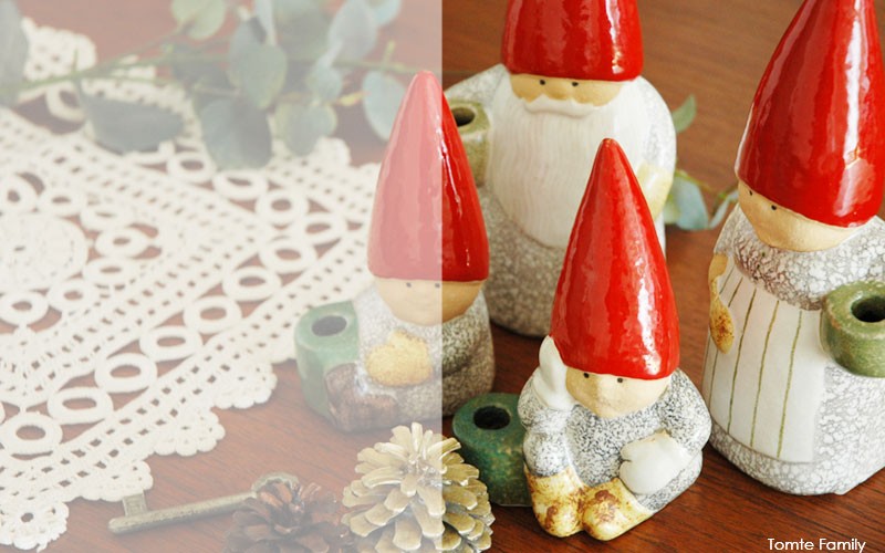 リサ・ラーソン サンタガールウィズキャット トムテファミリー 陶器 置物 Lisa Larson（リサラーソン） Lisa Larson(リサ ラーソン)Santa Girl