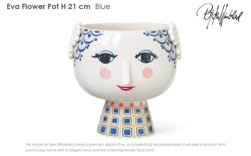 【新品】北欧インテリアEva フラワーポット H21cmヨン・ヴィンブラッド花瓶 EVA Flower Pot(エヴァ・フラワーポット）H21cm ブルー ビヨン・ヴィン