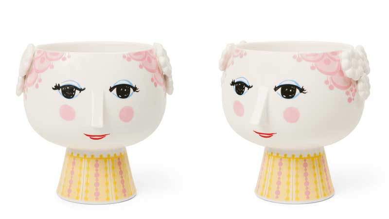 EVA Flower Pot(エバ・フラワーポット）H14.5cm ピンク ビヨン・ヴィン