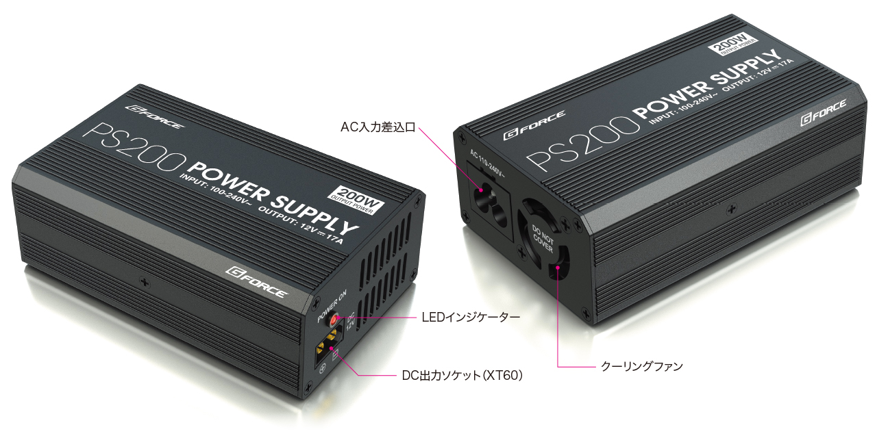 G-FORCE PS200 小型安定化電源 MAX17A(200W) PS200 Power Supply G0390 ラジコンパーツ、アクセサリー 