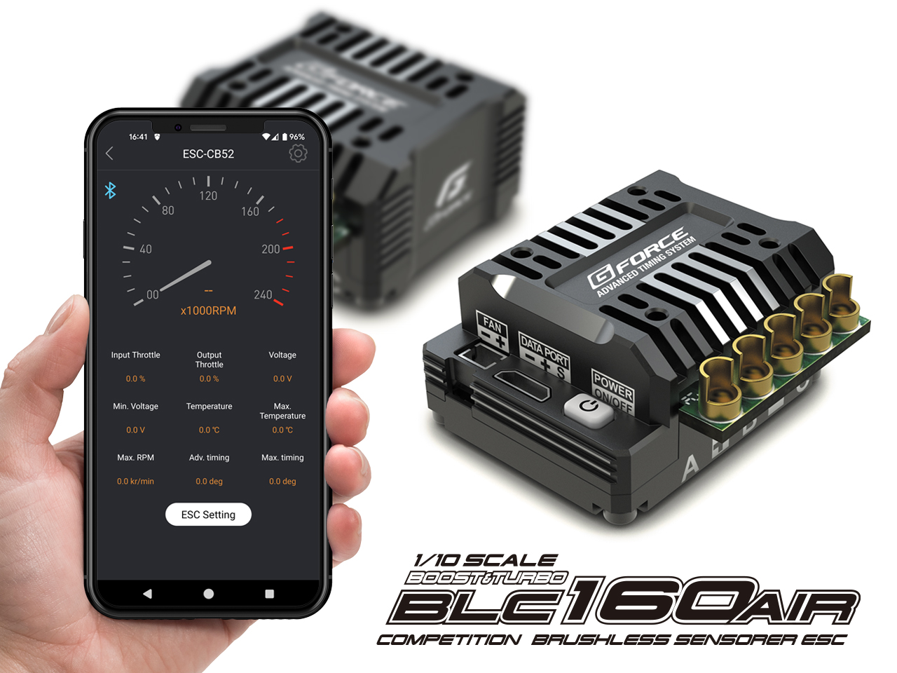 G-force ts160A 高性能esc アンプ　プログラマーセット　ラジコン G-force ts160A 高性能esc アンプ プログラマーセット ラジコン 【公式