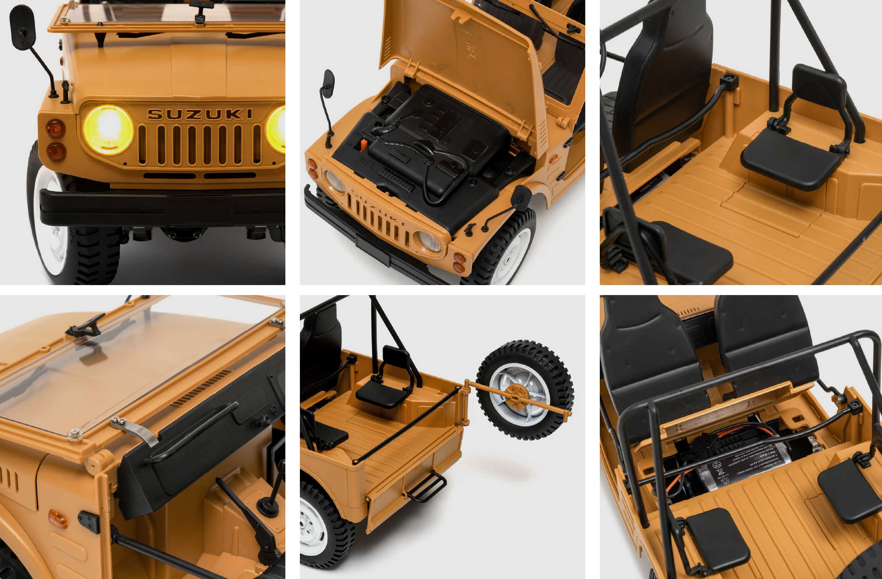 RAYWOOD WPL JAPAN スズキ ジムニー(SJ10 1型) C84 RTR オリーブ r-wpl