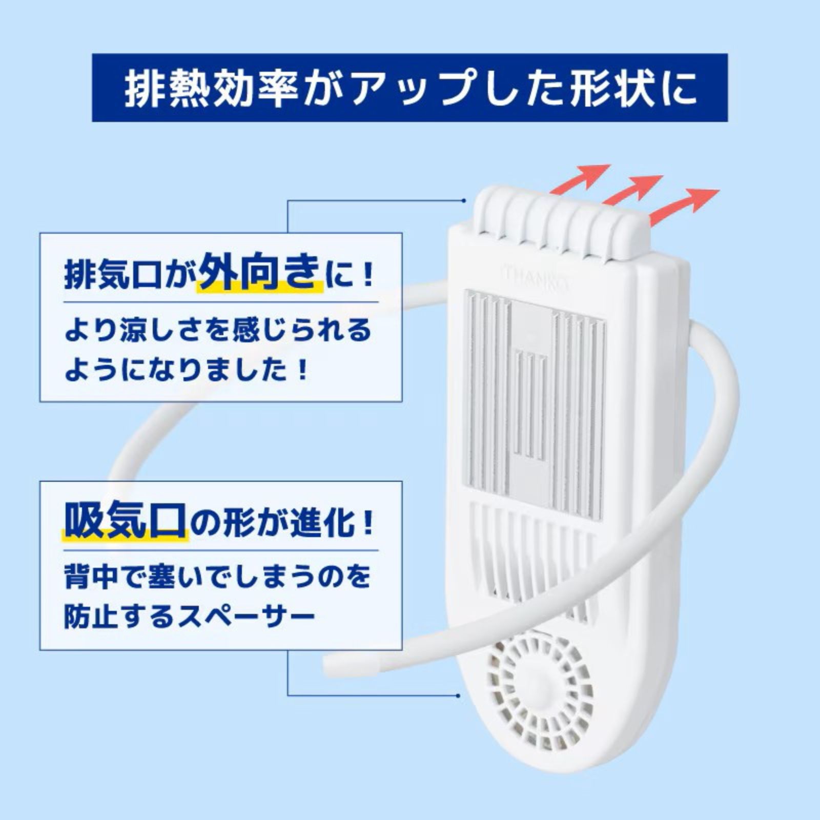 THANKO サンコー 冷却プレートで背中スッキリ涼しい 「 セナクールPlus