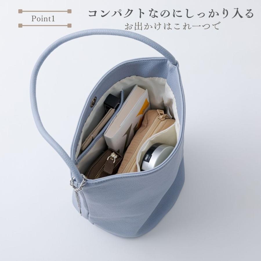 バケツバッグ レディース おしゃれ 革 きれいめ 軽量 レザー