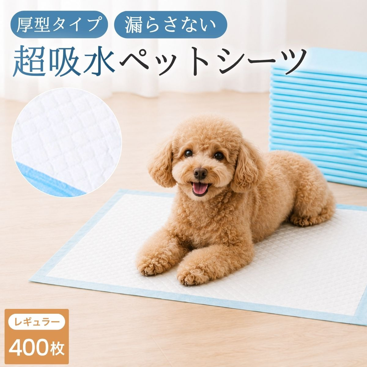 ペットシーツ 厚型 レギュラー 400枚 ワイド 20枚 超吸水 業務用 犬 猫