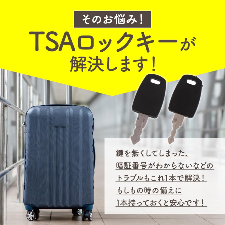TSAロック 鍵 TSA002 TSA007 選べる マスターキー スーツケース 解錠
