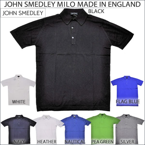 【送料無料】JOHN SMEDLEYジョンスメドレーの半袖ニットポロシャツ　M JOHN SMEDLEY ジョン・スメドレー ニット ポロシャツ | ROOTWEB