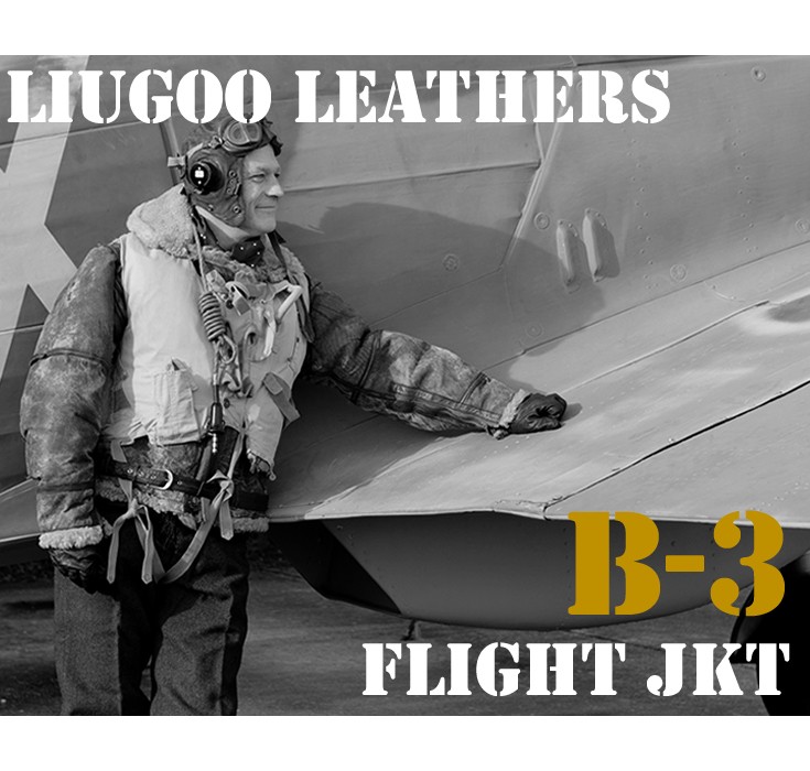 Liugoo Leathers 本革 B-3フライトジャケット ムートンジャケット メンズ リューグーレザーズ MIL02A レザージャケット  バイカージャケット