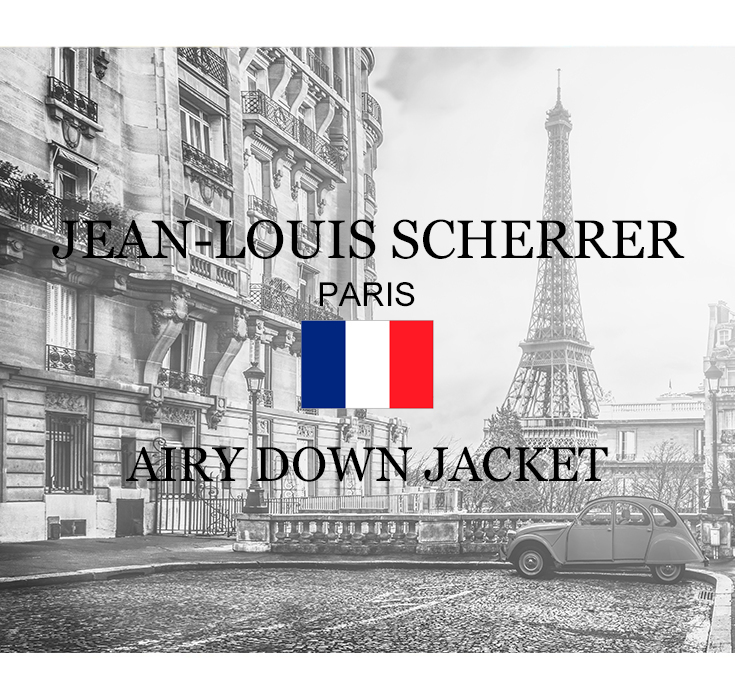 JEAN-LOUIS SCHERRER 本革 ダウンジャケット メンズ ジャン=ルイ