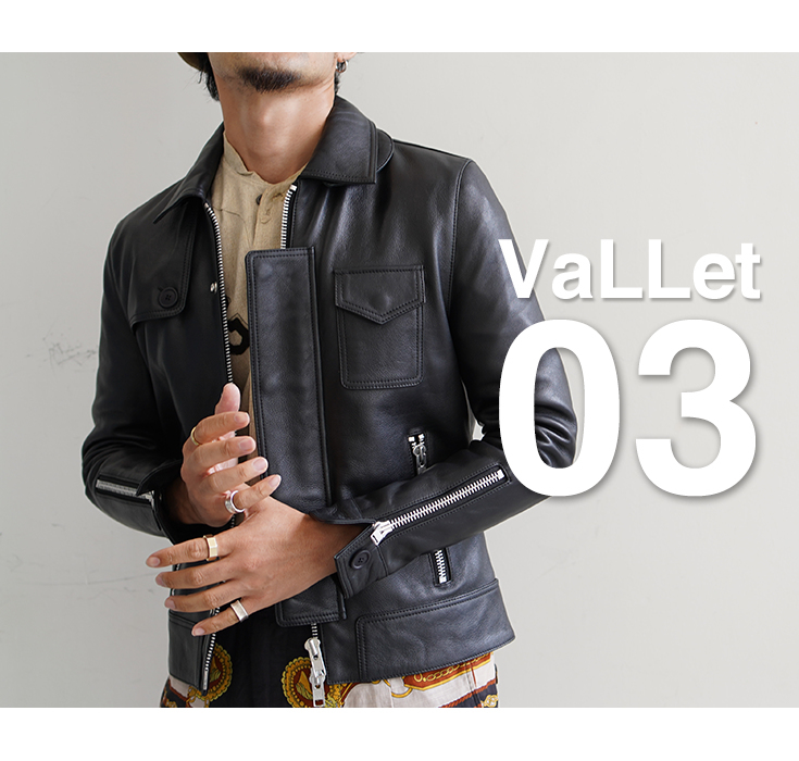 VaLLet 本革 レザーブルゾン メンズ ヴァレット VALLET03AN レザー