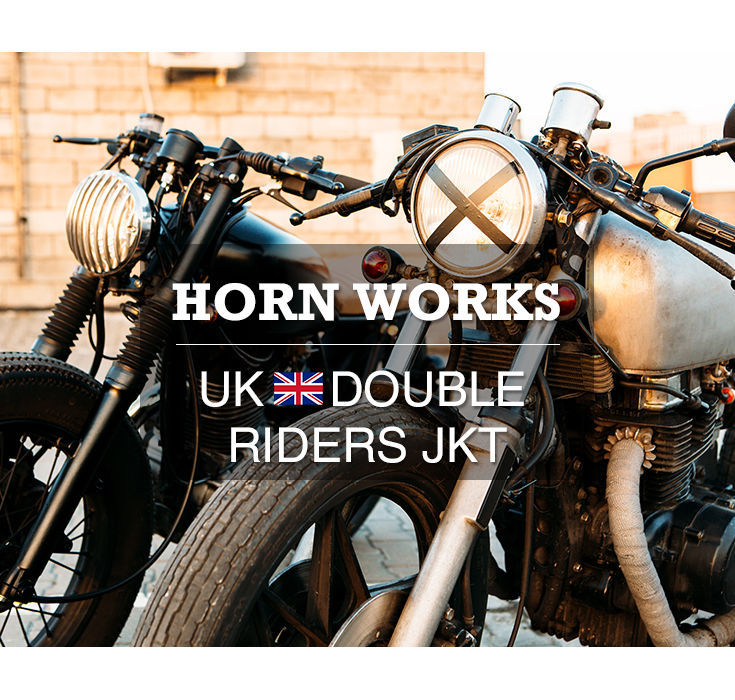 Horn Works 本革 ダブルライダース メンズ ホーンワークス 3556