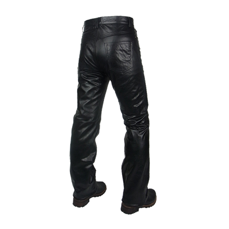 Horn Works 本革 レギュラーフィットレザーパンツ メンズ ホーン