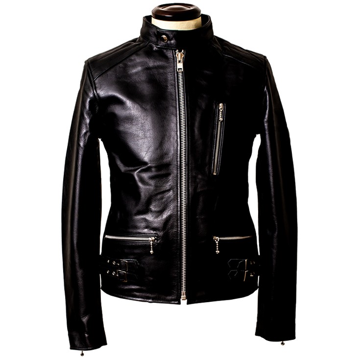 Horn Works 本革 UKシングルライダースジャケット メンズ ホーン