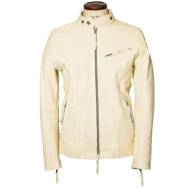 Liugoo Leathers 本革 メッシュシングルライダースSRS03B Liugoo Leathers 【20周年記念10%OFFクーポン】本革 メッシュレザー