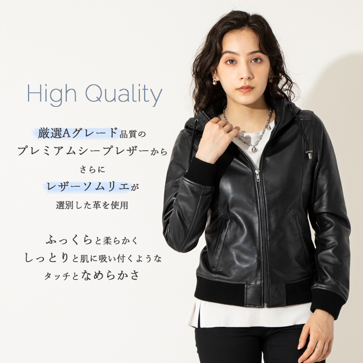 Amazon | [Lincy] フード付きパーカー メンズ レザーコート