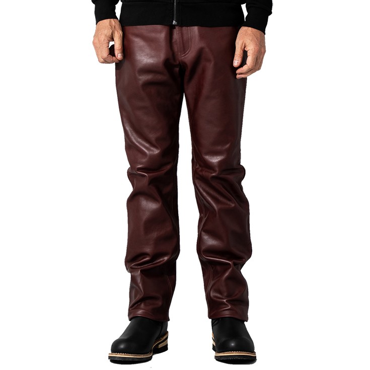 リューグーレザーズ Liugoo Leathers 本革 プロテクター付レザーパンツ メンズ