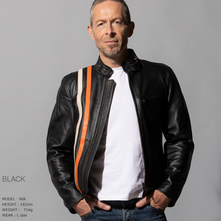 Liugoo Leathers 本革 プロテクター付シングルライダース