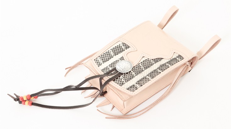 コンチョ付 メディスンバッグ 男女兼用 本革 Horn Works 26895 本革