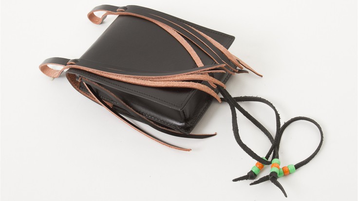 コンチョ付 メディスンバッグ 男女兼用 本革 Horn Works 26895 本革