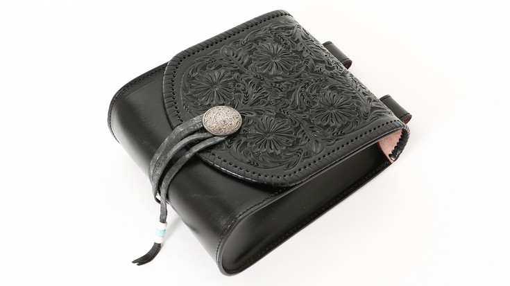 コンチョ付 メディスンバッグ 男女兼用 本革 Horn Works 26896 本革