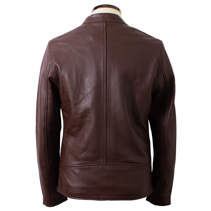 FILLMORE 本革 ディアスキンシングルライダースジャケット メンズ