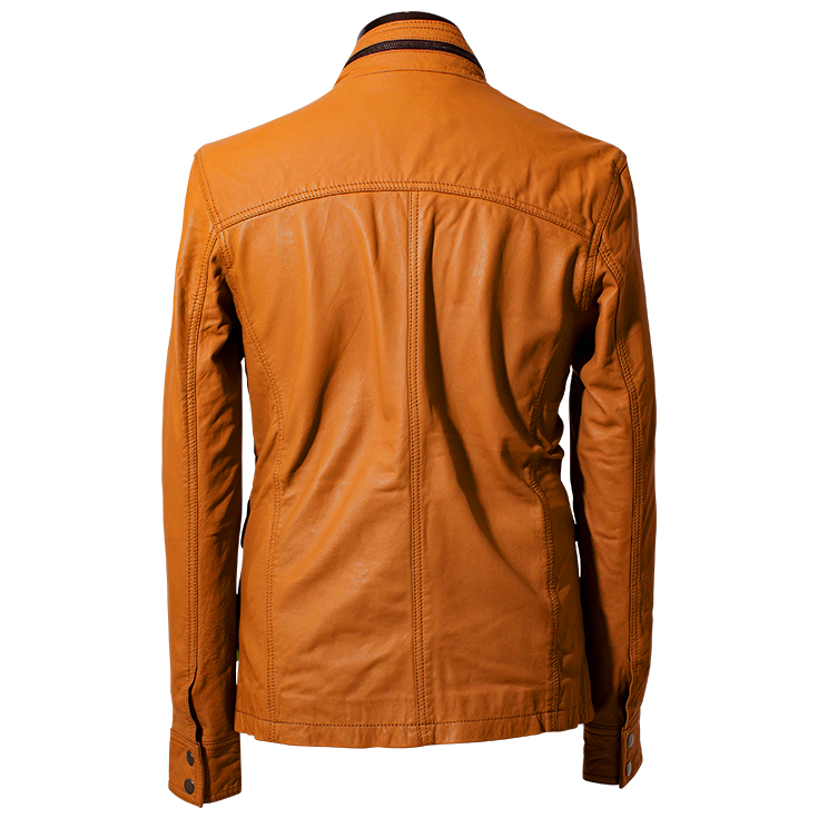 リューグーレザーズ 牛革レザージャケット M キャメル Liugoo Leathers LIUGOO 本革 M-65タイプ レザーフィールドジャケット