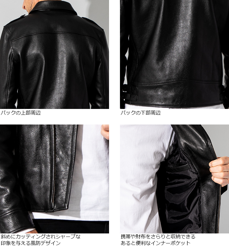 Liugoo Leathers 本革 ロックンロールライダー メンズ リューグーレザーズ DRY17A レザージャケット バイカージャケット :  n102975-01 : 本革レザージャケットのリューグー - 通販 - Yahoo!ショッピング