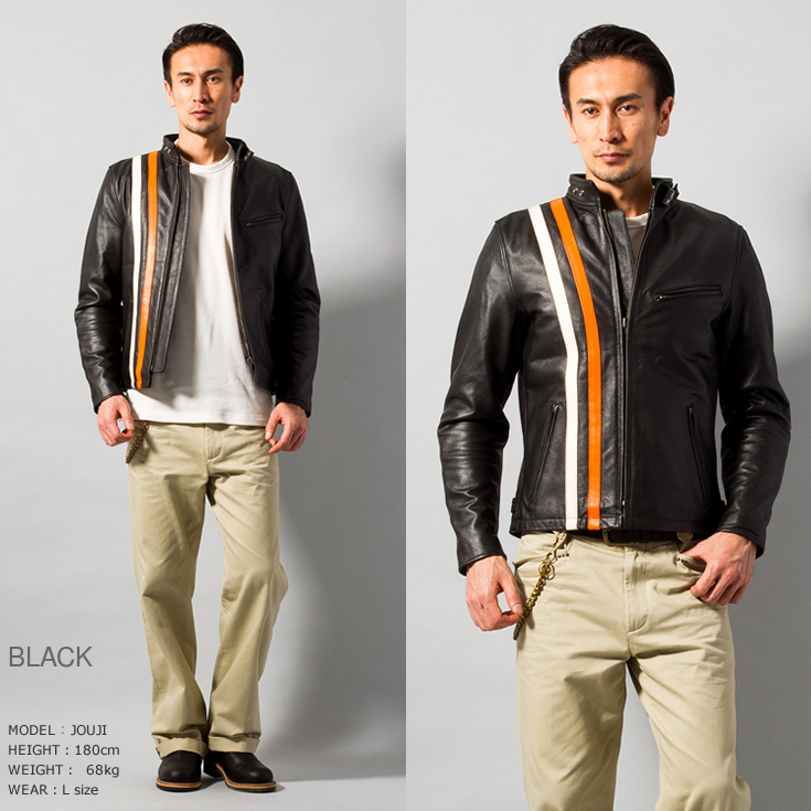 Liugoo Leathers 本革 プロテクター付シングルライダース