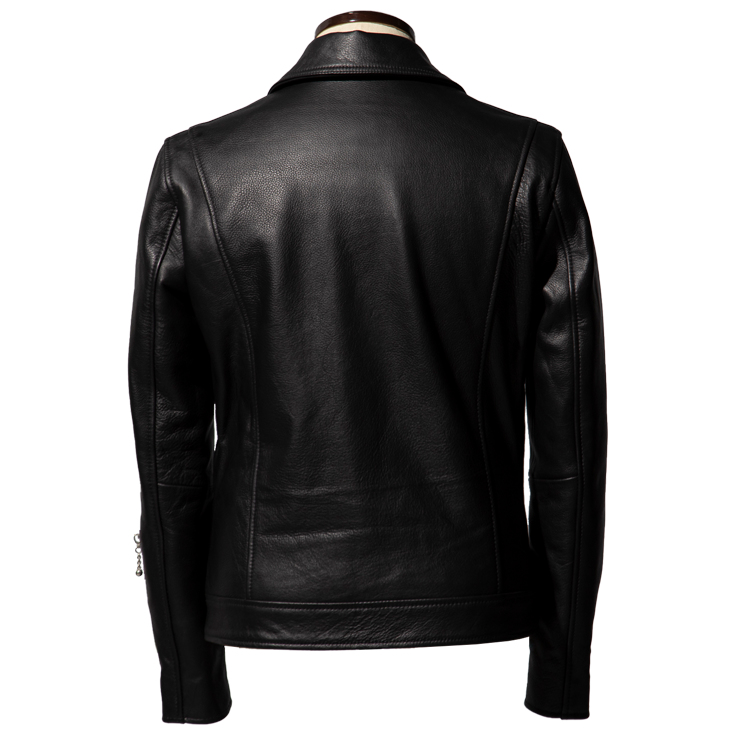 Re+plus レザージャケット ダブルライダース 34 Liugoo Leathers LIUGOO PLUS 本革 ダブルライダースジャケット