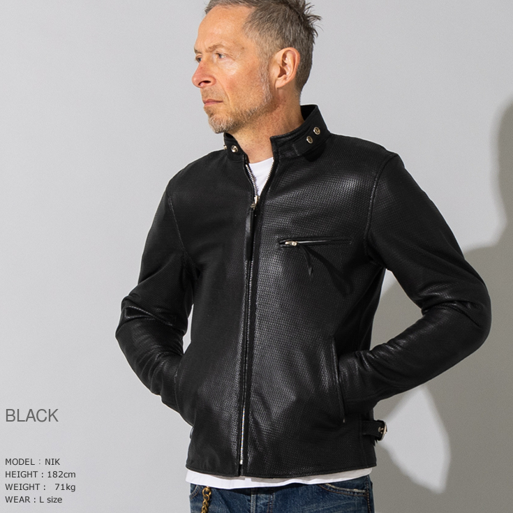 Liugoo Leathers 本革 プロテクター付シングルライダース