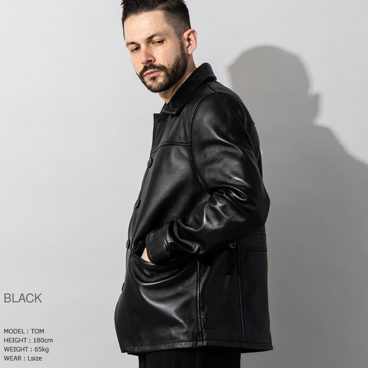 Liugoo Leathers 本革 カーコート メンズ リューグーレザーズ