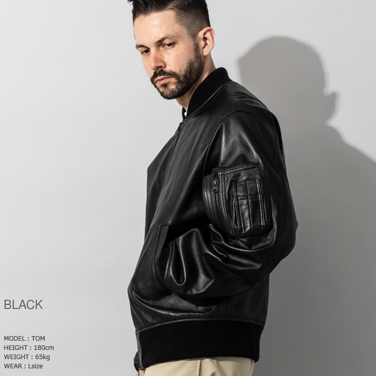 L VIVA STUDIO レザージャケット G-1 フライトジャケット 牛革