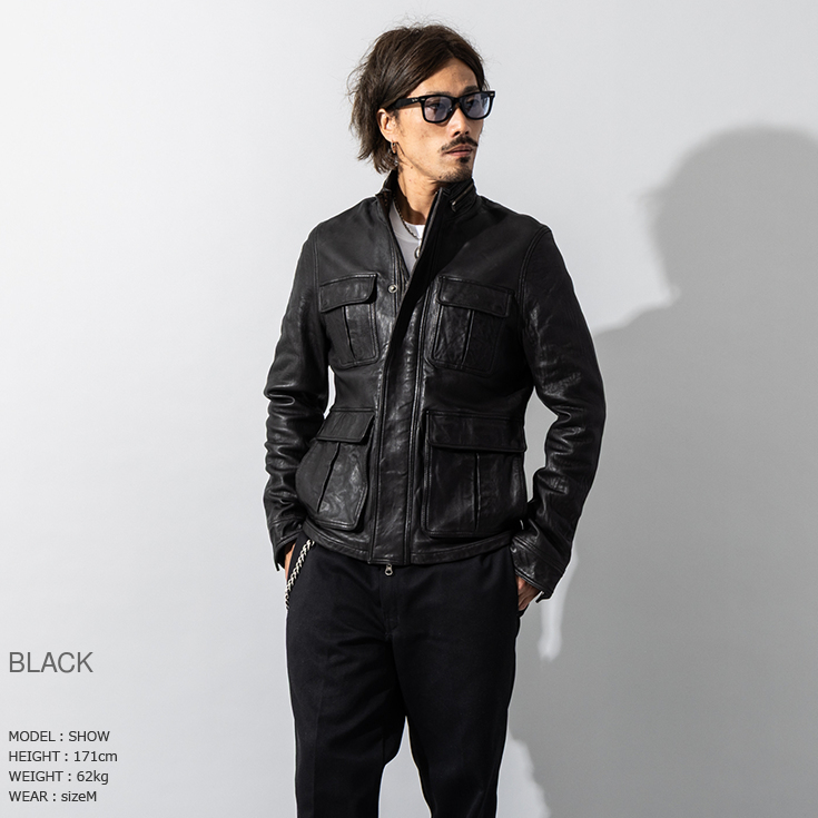 【売約済み】  牛革コーティングジャケット グレー M Liugoo Leathers 【20周年記念10%OFFクーポン】本革 フルベジ