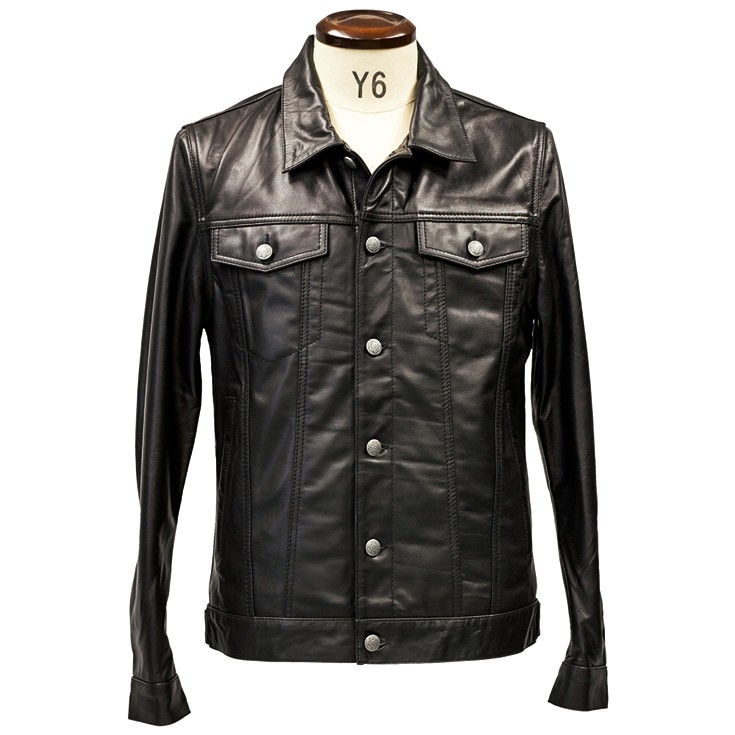 aZitator 本革 水染めレザージージャン Gジャン メンズ アジテーター