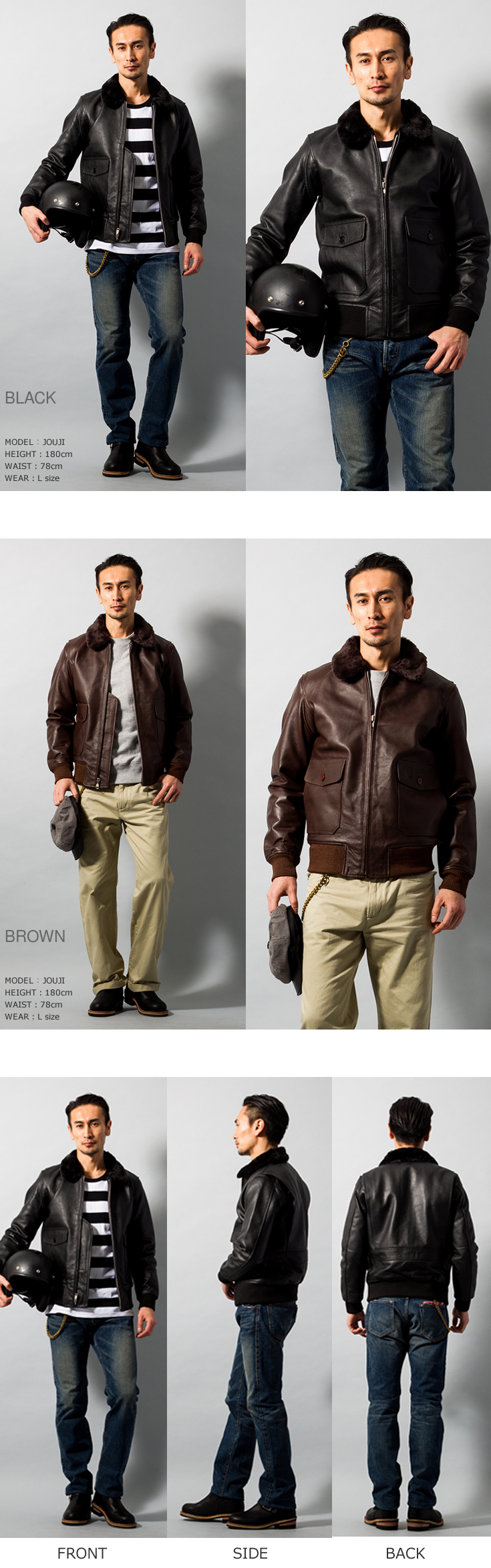 極美品✨HORN WORKS フライトジャケット　G-1 ブラック　ボア　L Horn Works 本革 A-2フライトジャケット メンズ ホーンワークス