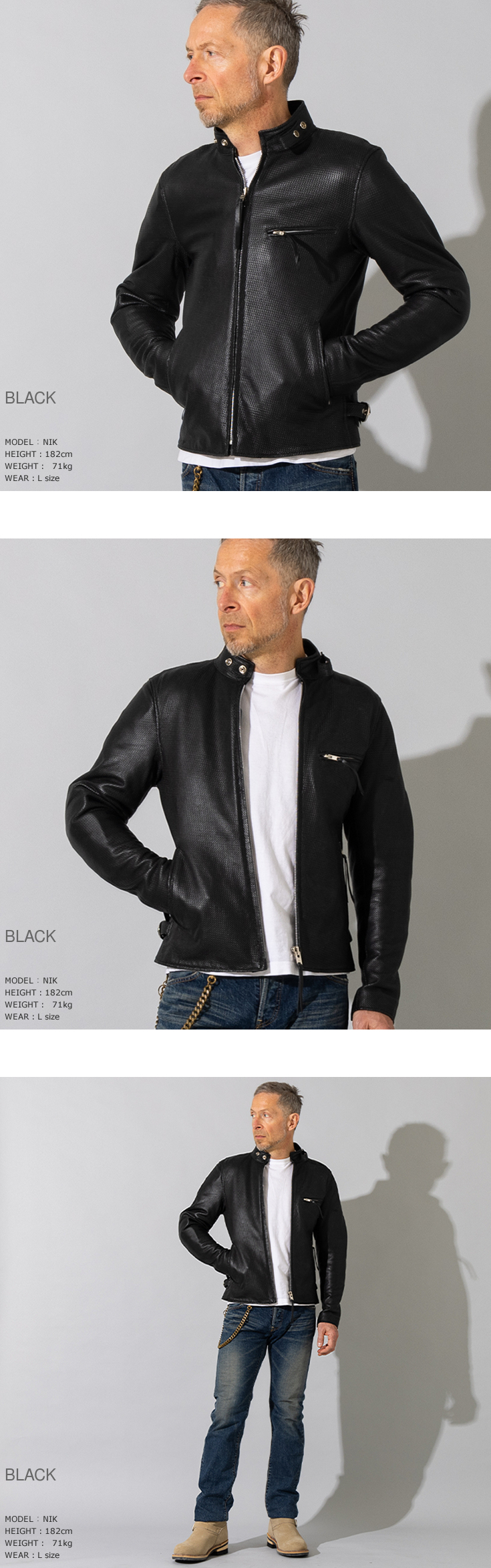 【極美品】新品未使用 TOGA × studious レザージャケット 楽天市場】Liugoo Leathers 本革 プロテクター付シングル