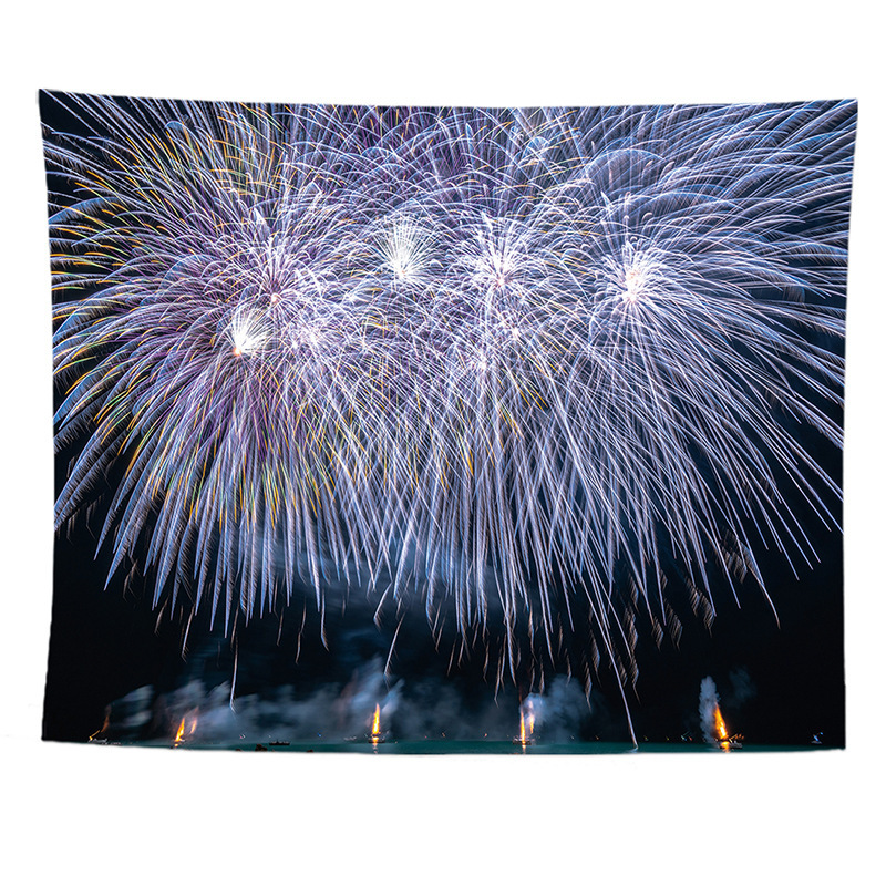 タペストリー 花火 夏 祭り おしゃれ 花火大会 ポスター 風景