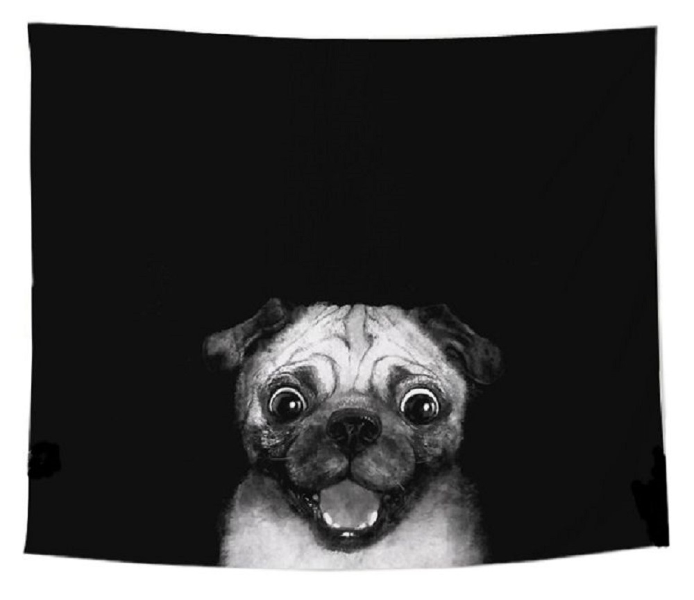 インテリア タペストリー おしゃれ 動物 猫 犬 パグ 大判 大きい 黒 白 モノトーン ポスター 目隠し 布 部屋 飾り 飾り付け 景色 テレワーク リモートワーク Oth 140 Live On 通販 Yahoo ショッピング