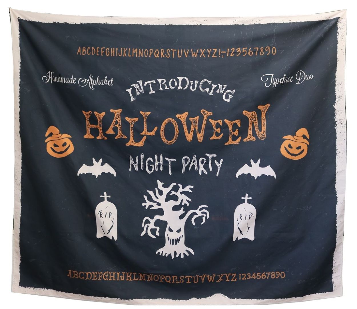 タペストリー ハロウィン イベント パーティー かぼちゃ 装飾 月